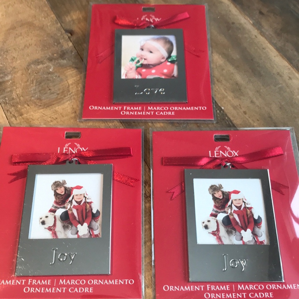 Set of Lenox Silver Ornament Frames